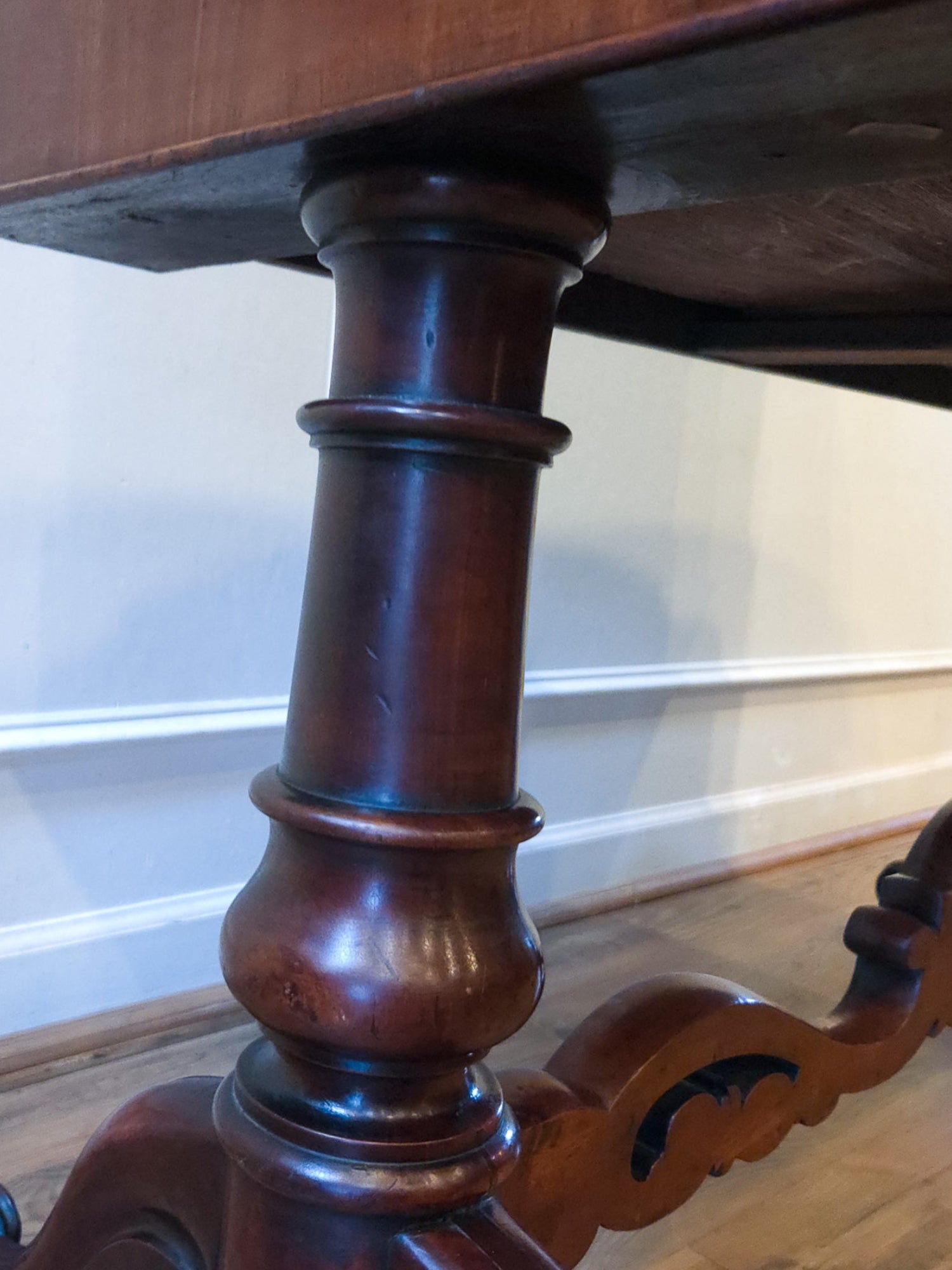 Antique Mahogany Writing Desk Console by Walter Carter for Harrod's England.