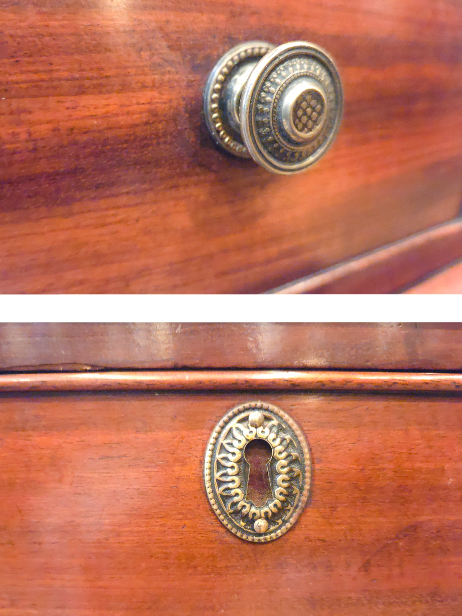 Antique Mahogany Writing Desk Console by Walter Carter for Harrod's England.