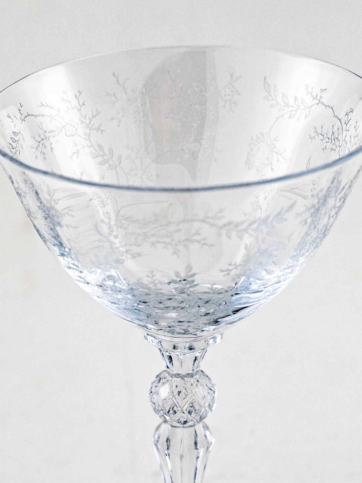 Fostoria Chintz Champagne / Cocktail Glass