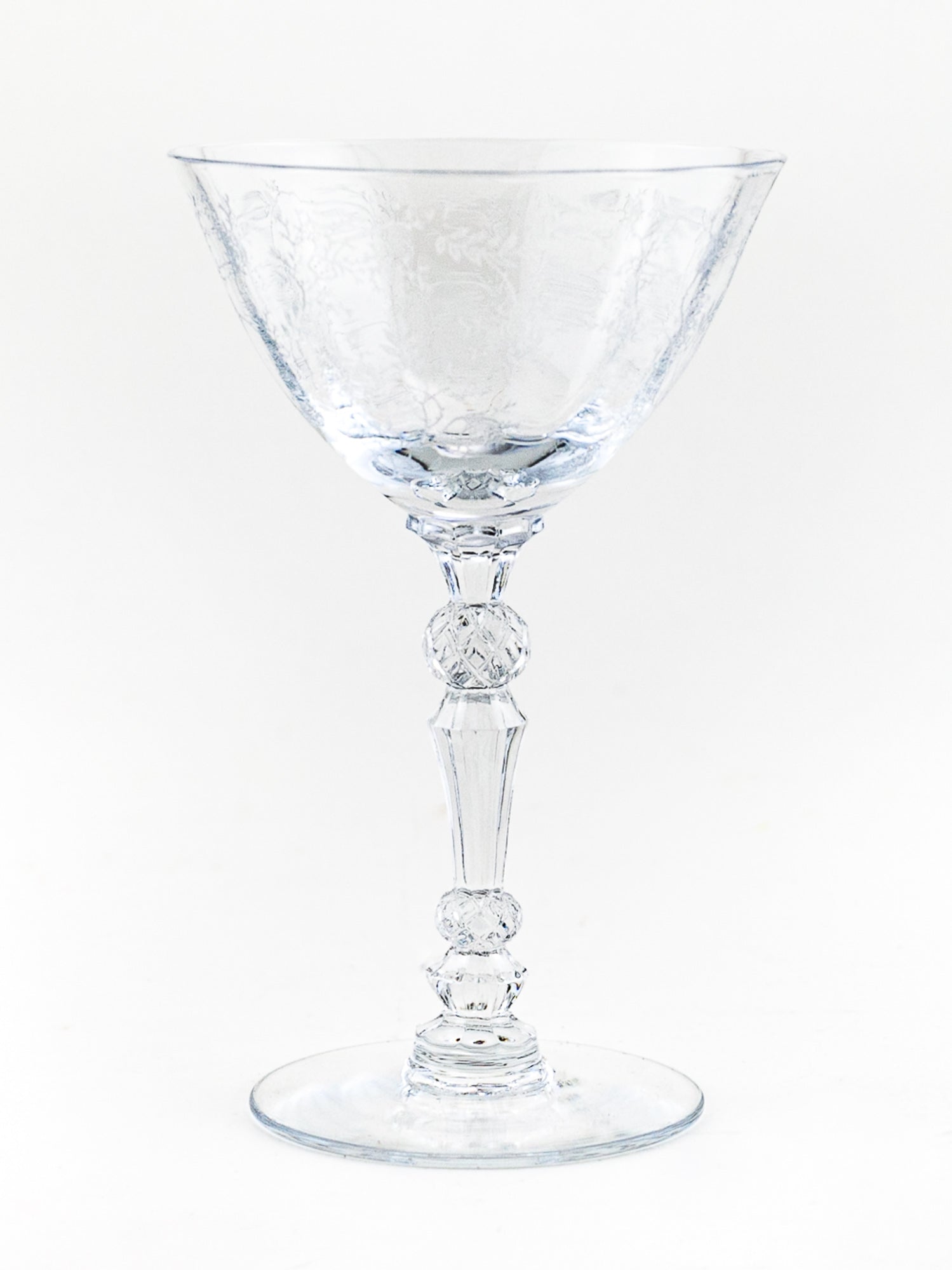 Fostoria Chintz Champagne / Cocktail Glass