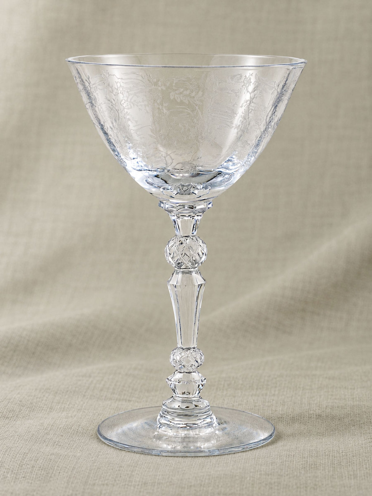 Fostoria Chintz Champagne / Cocktail Glass
