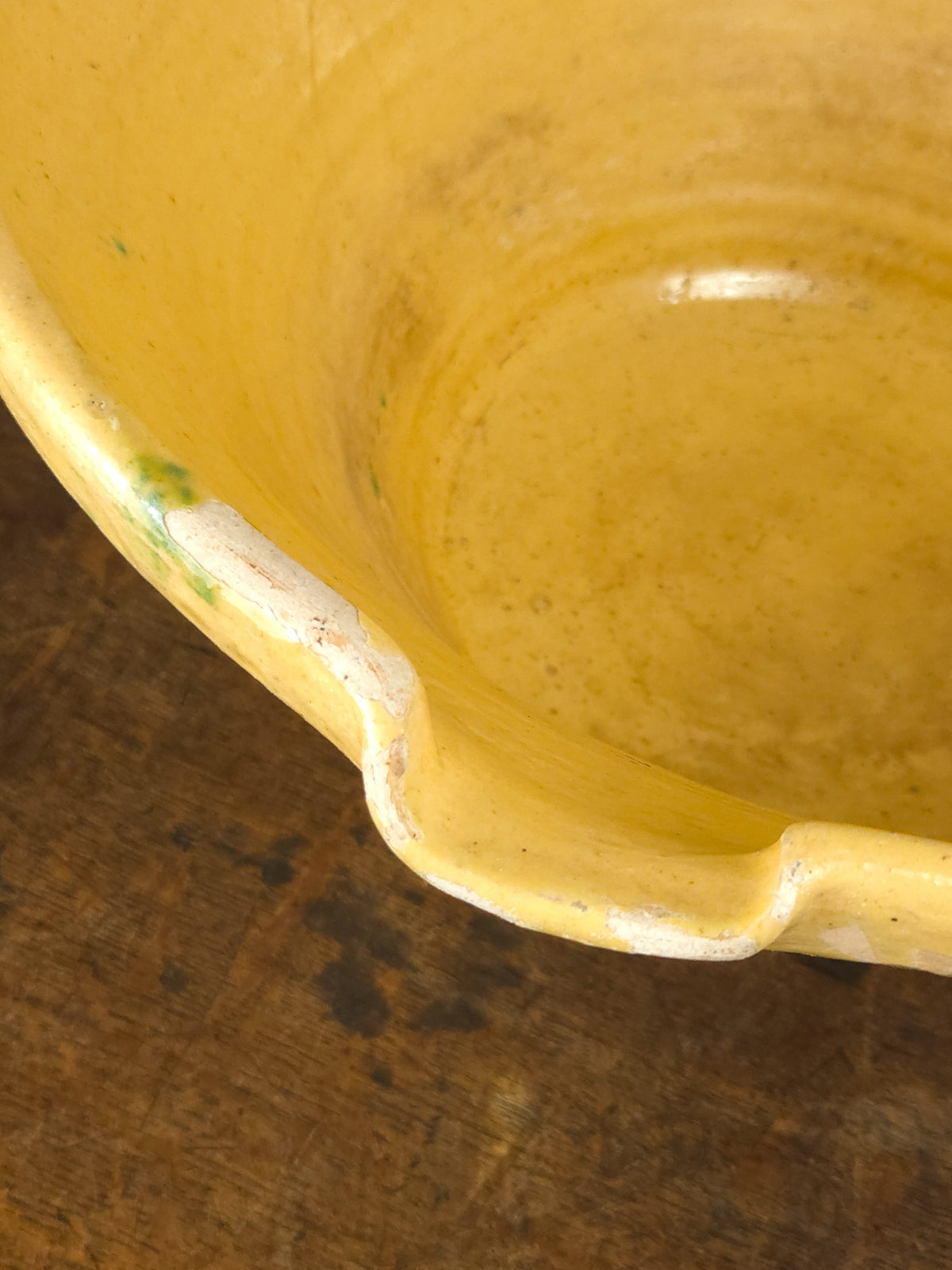 19th Century French Terracotta Tian Bowl with Honey Glaze