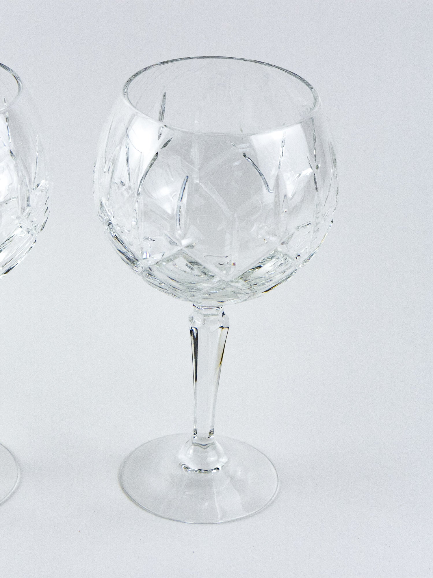 Gorham Lady Anne Lead Crystal Balloon Wine Glasses – Pair
