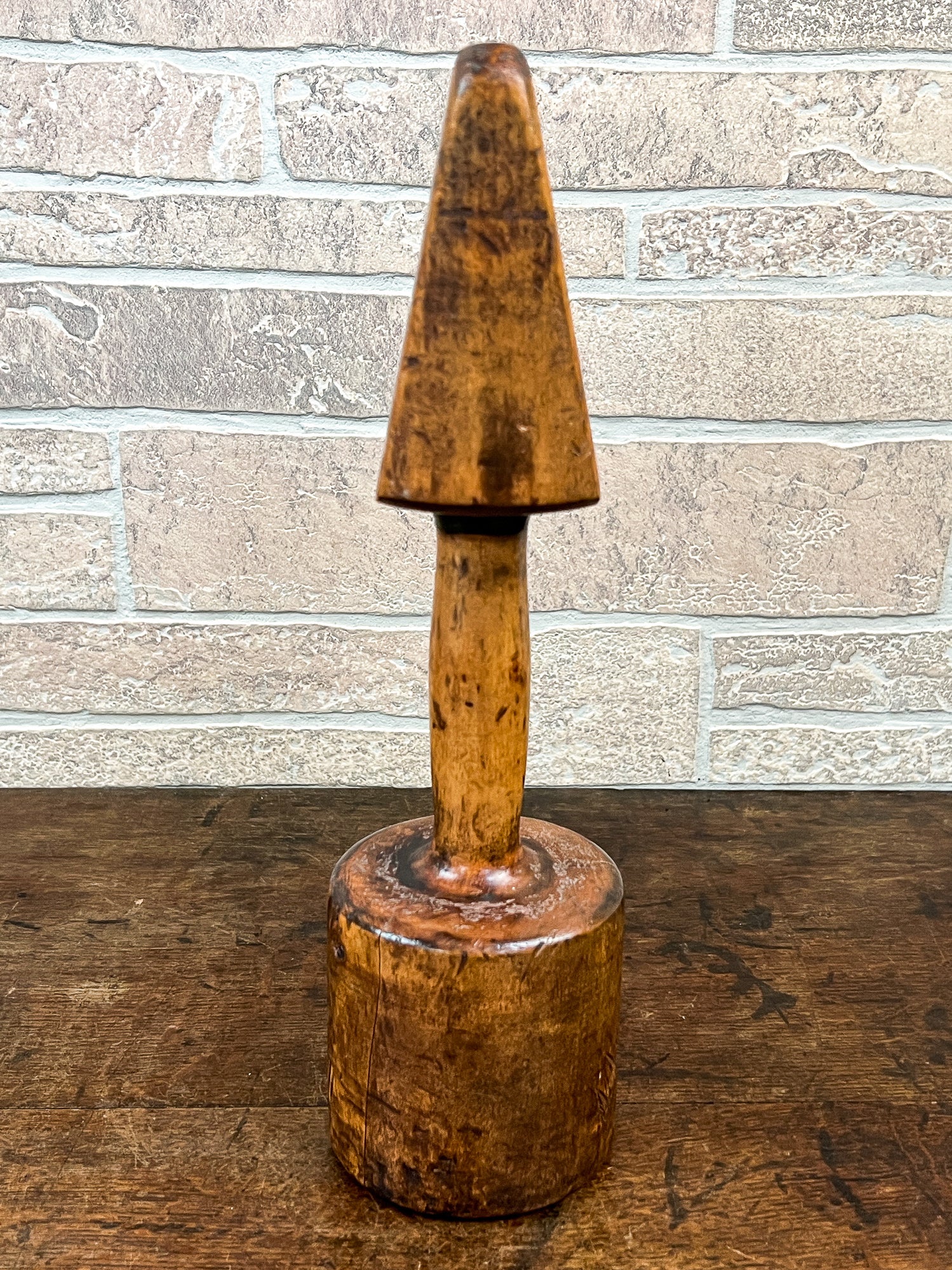 Antique Large Wooden Iron Foundry Sand Casting Tamper Tool