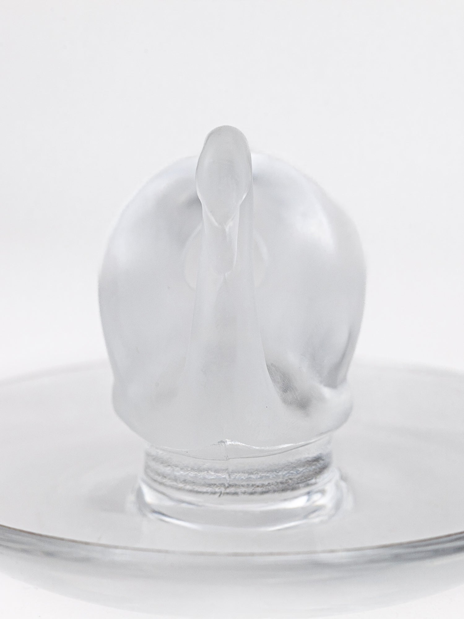 Lalique Crystal Swan Ring Holder