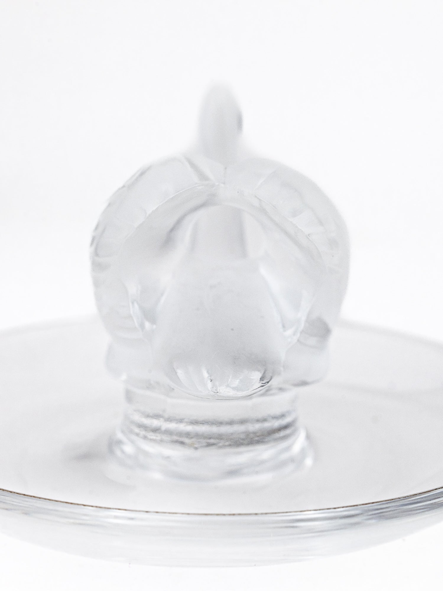 Lalique Crystal Swan Ring Holder