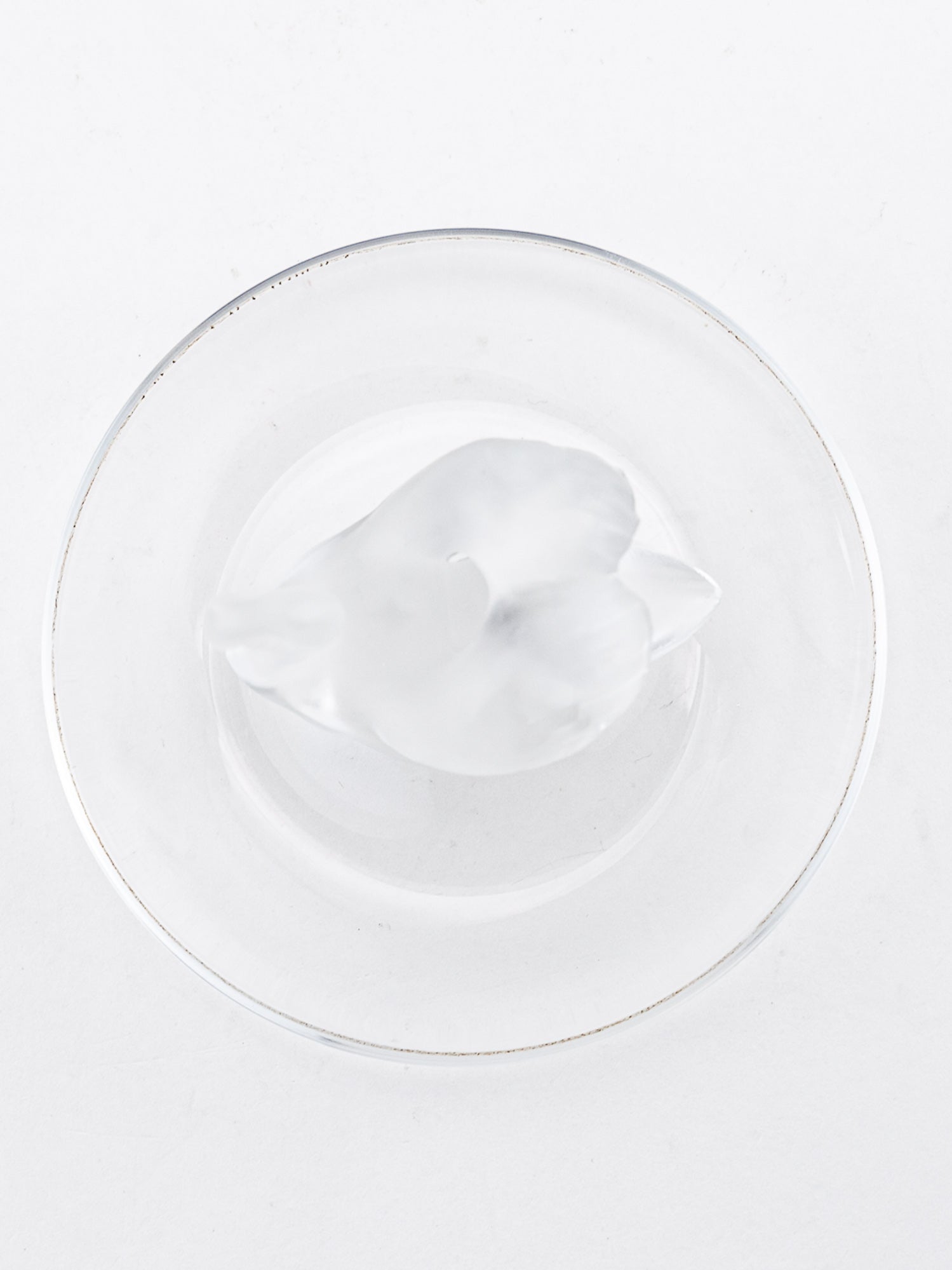 Lalique Crystal Swan Ring Holder
