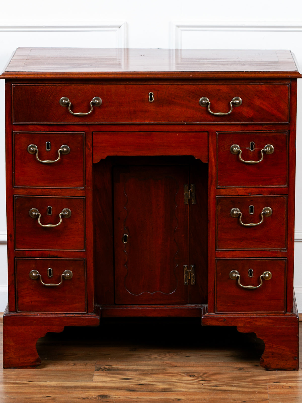 18th Century Georgian Mahogany Small Kneehole Desk