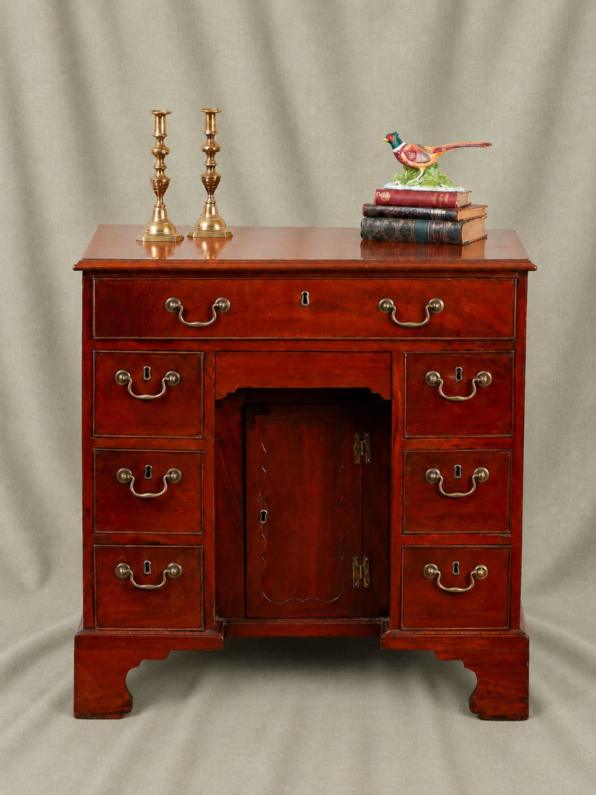 18th Century Georgian Mahogany Small Kneehole Desk