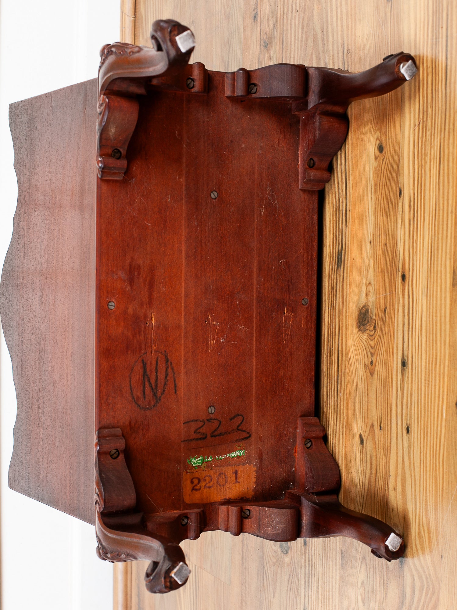 Imperial Furniture Company Mahogany Canterbury Magazine Rack