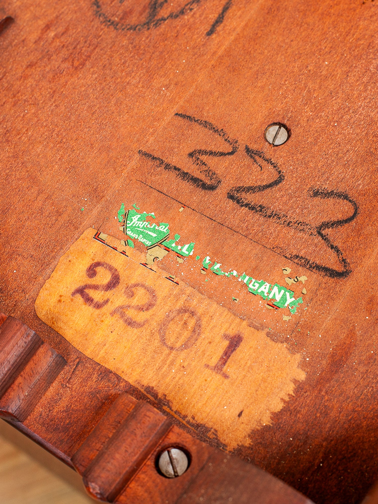 Imperial Furniture Company Mahogany Canterbury Magazine Rack