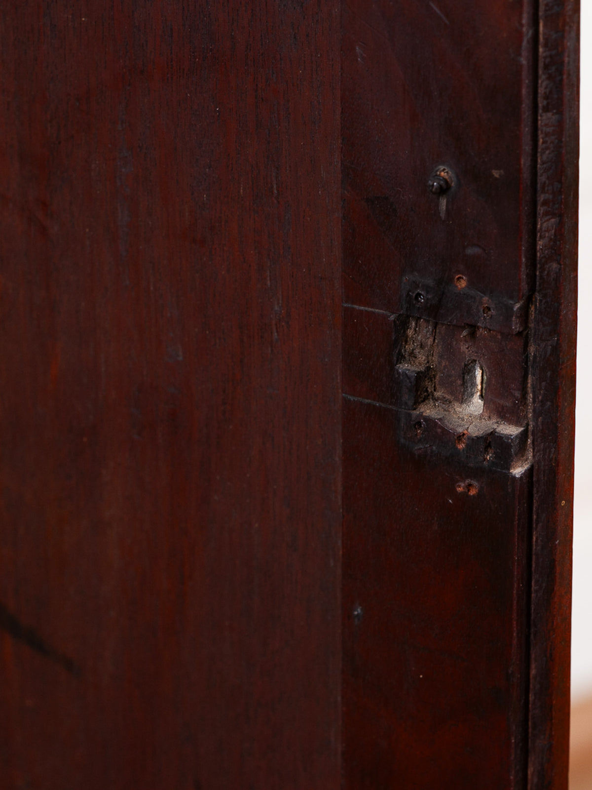 18th Century English Mahogany Hanging Corner Cabinet