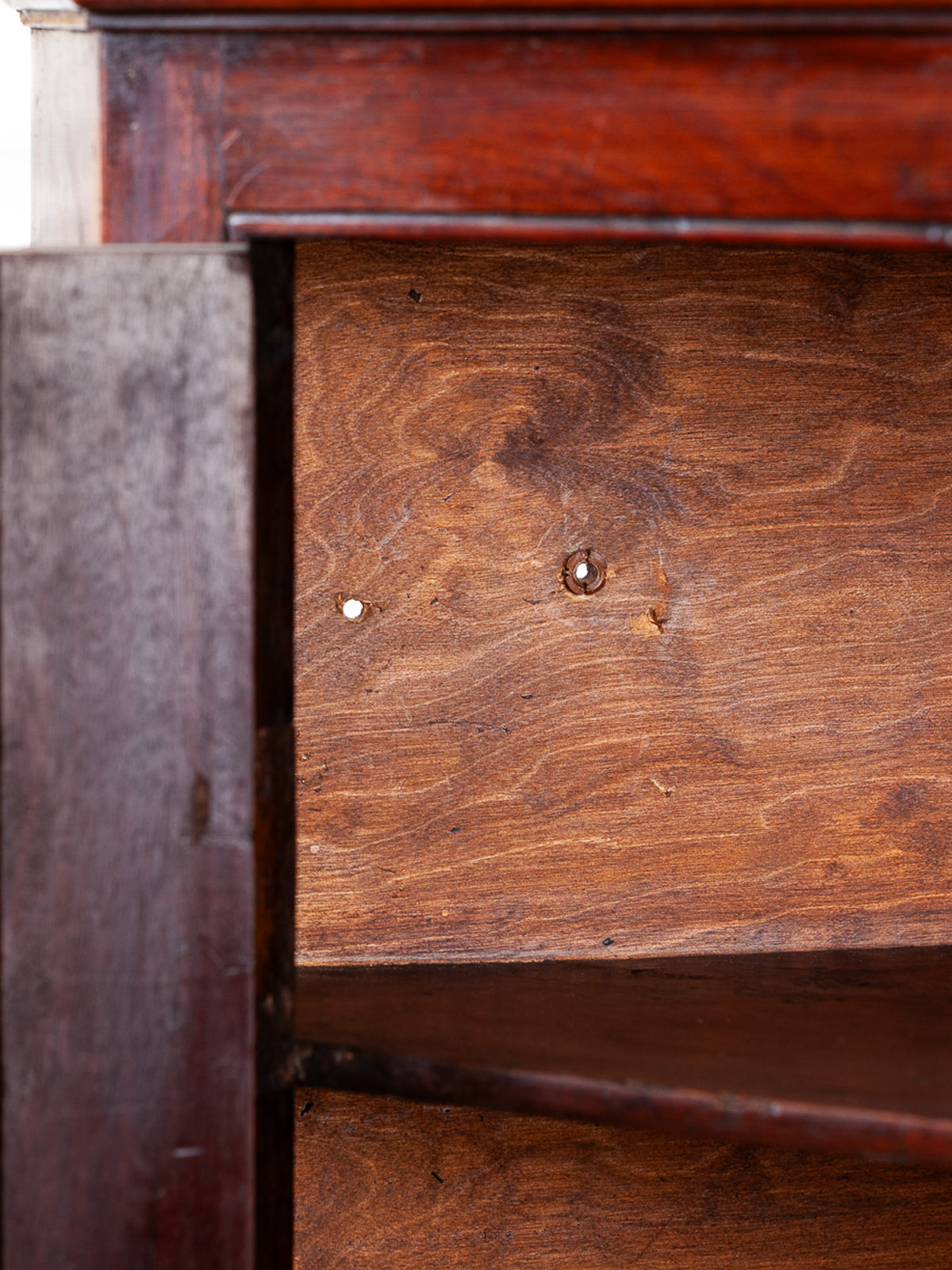 18th Century English Mahogany Hanging Corner Cabinet