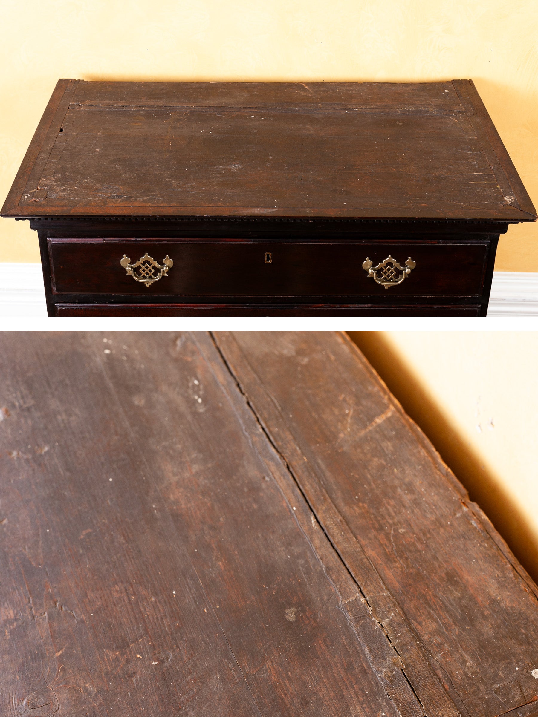 Georgian Mahogany Tall Chest of Drawers