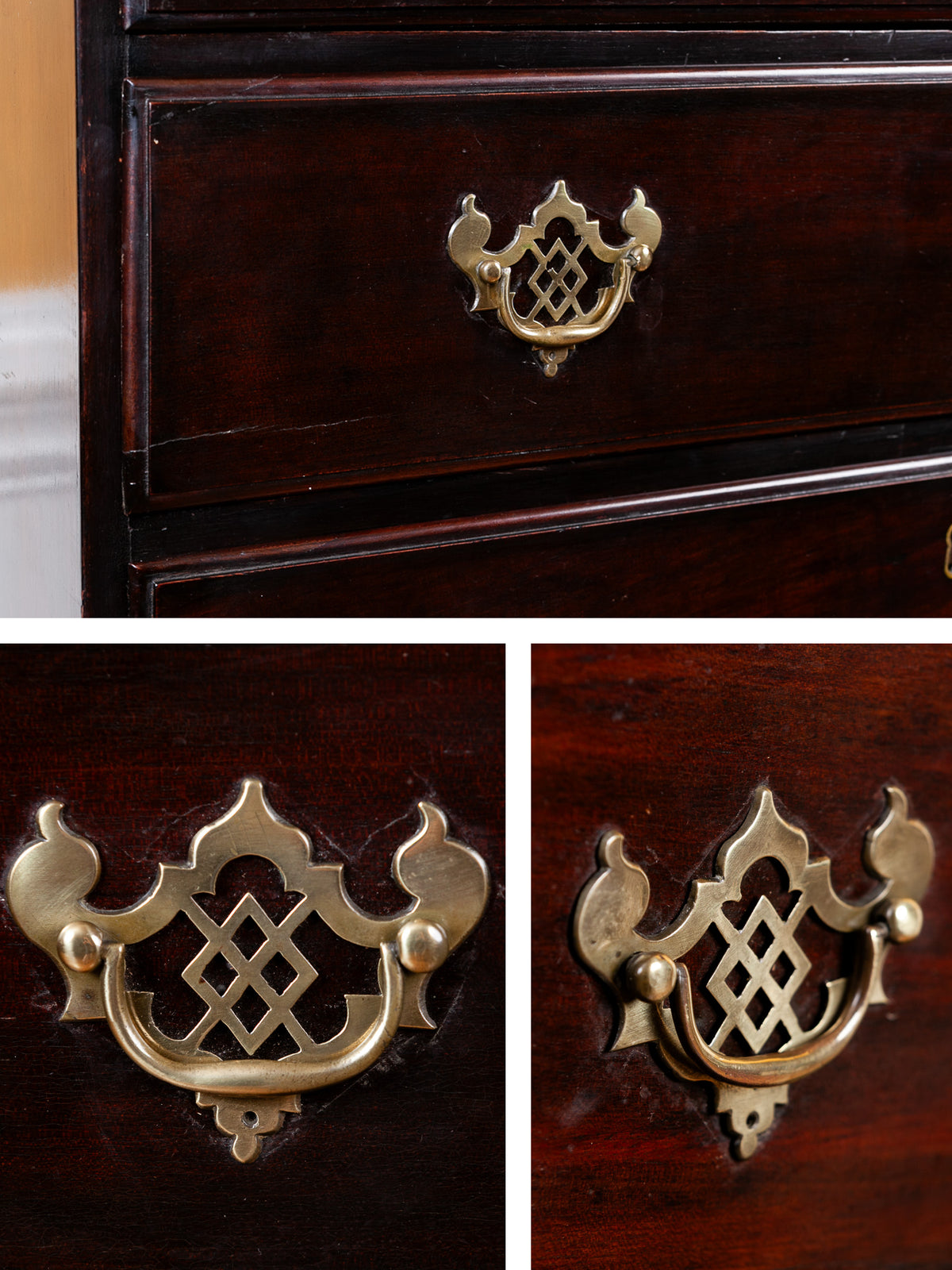 Georgian Mahogany Tall Chest of Drawers