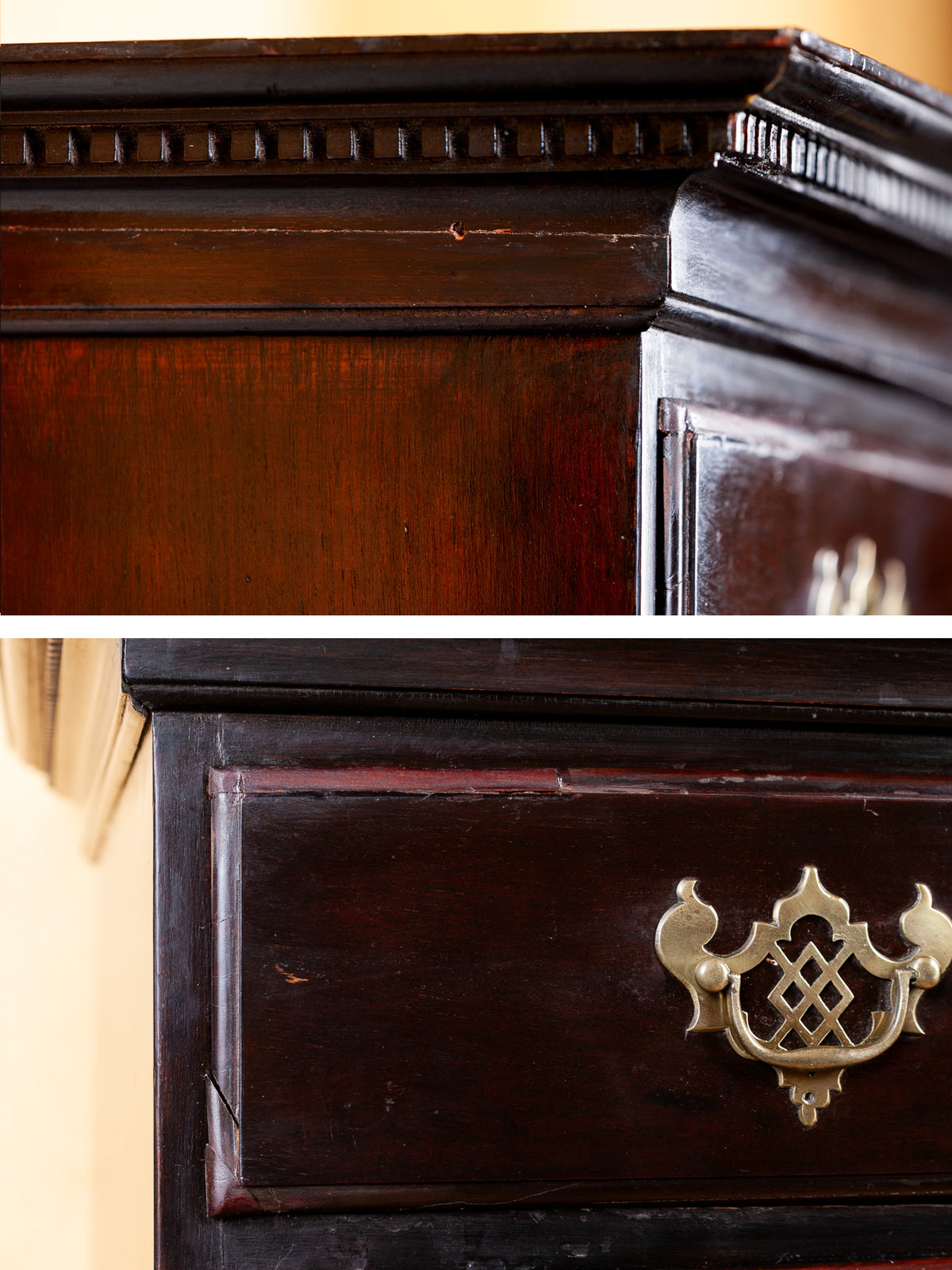 Georgian Mahogany Tall Chest of Drawers