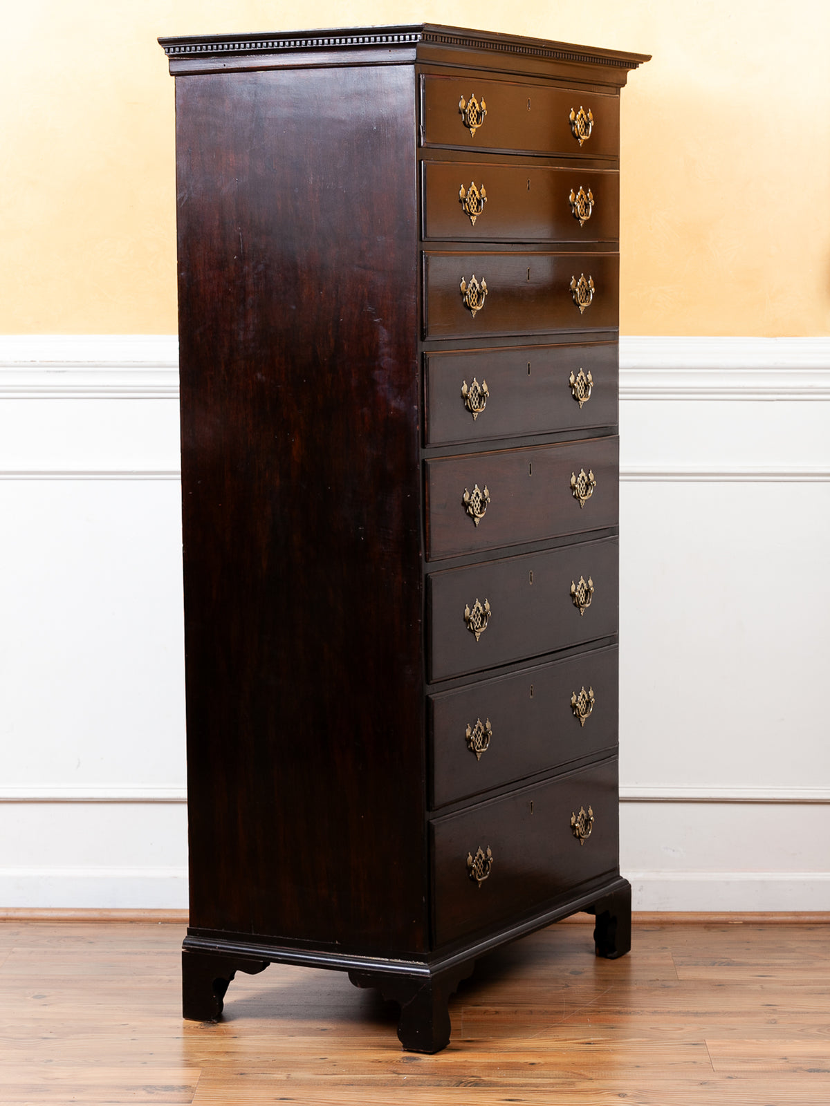 Georgian Mahogany Tall Chest of Drawers