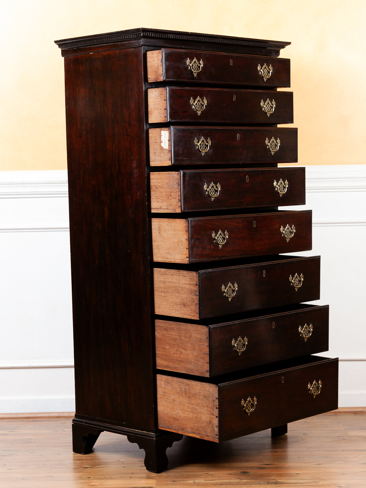 Georgian Mahogany Tall Chest of Drawers