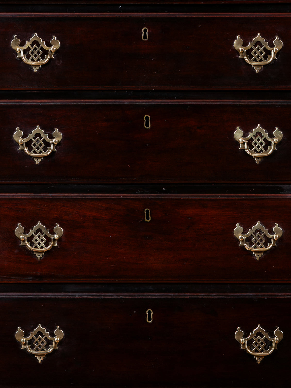 Georgian Mahogany Tall Chest of Drawers