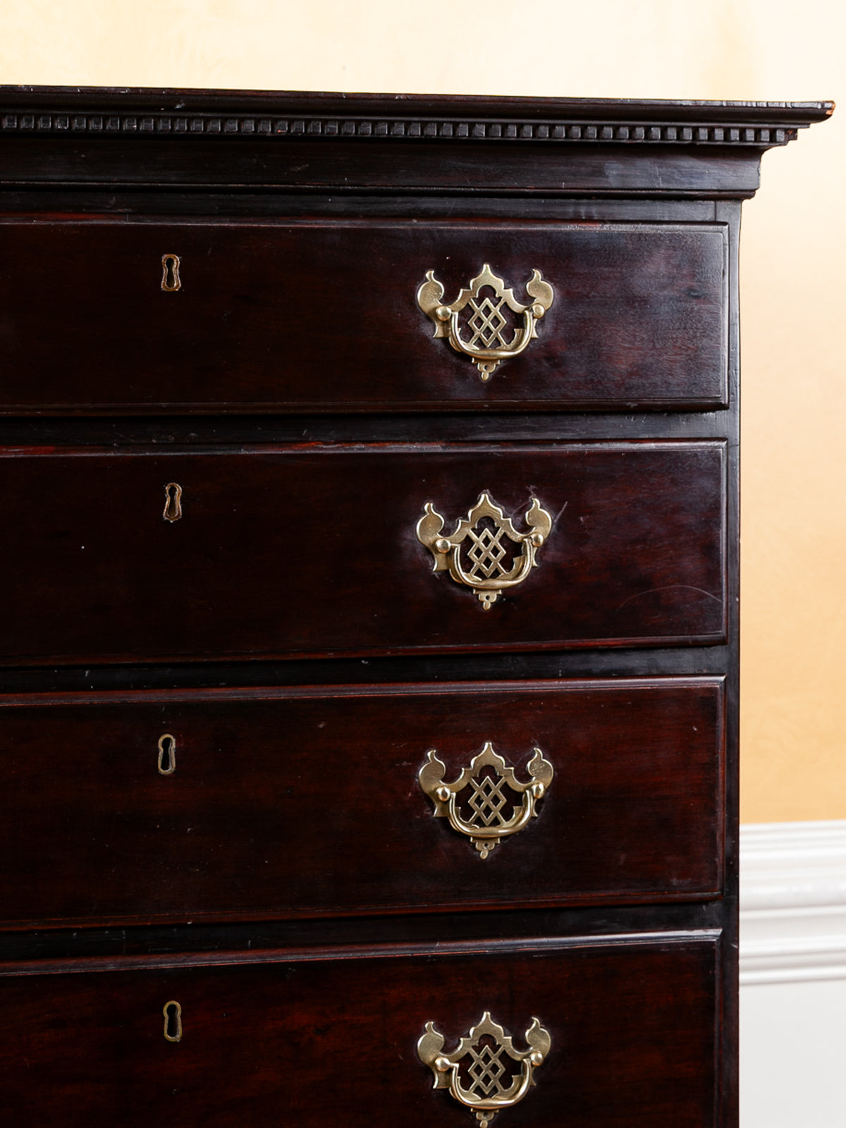 Georgian Mahogany Tall Chest of Drawers