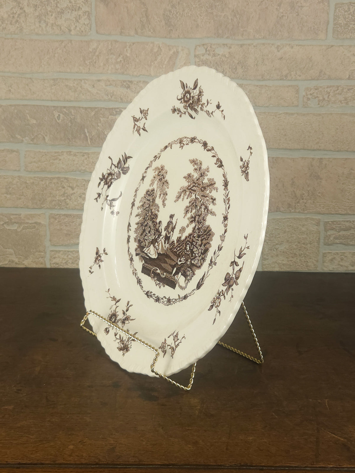 Mason's Watteau Ironstone Serving Platter, Made in England