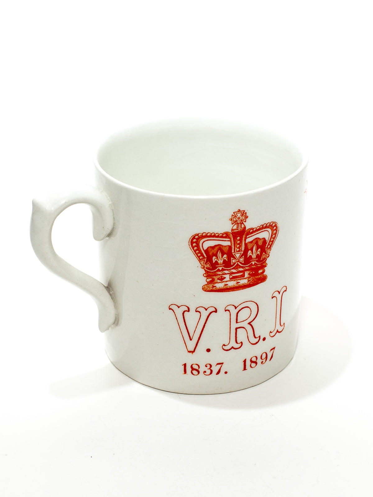 Antique Queen Victoria Diamond Jubilee Mug, Doulton Burslem, 1897