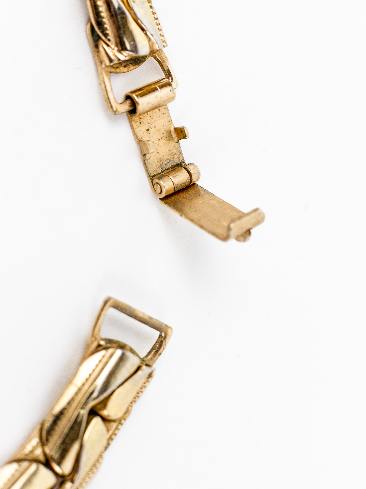 Vintage Sterling Silver & Gold Overlay Necklace and Earrings Set, Circa 1940
