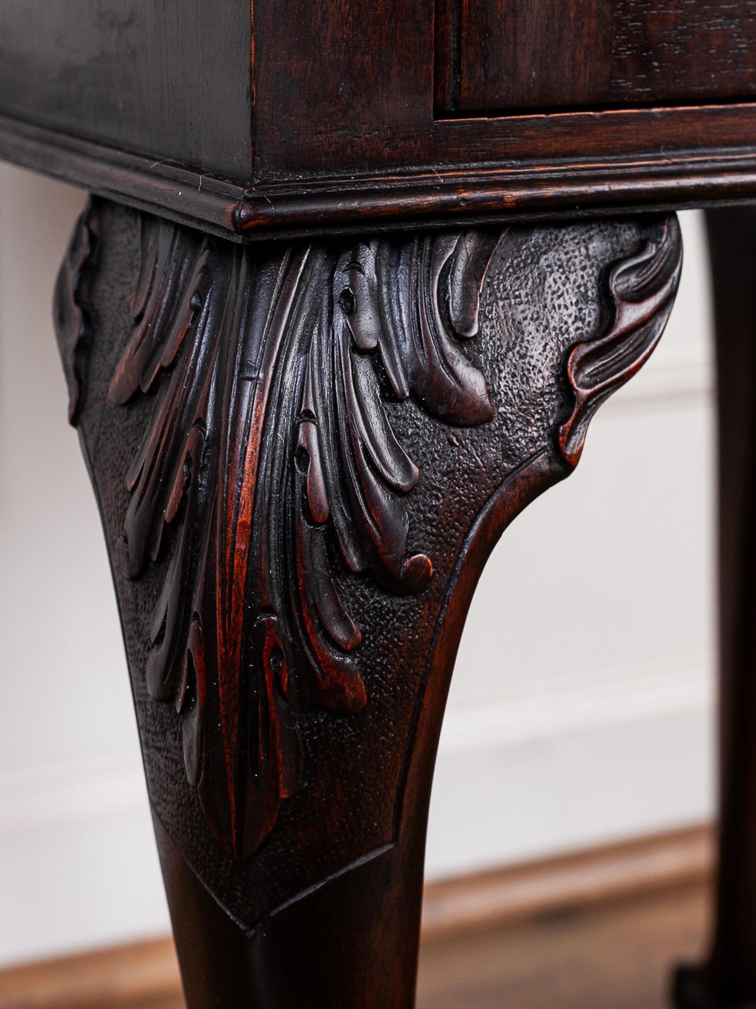 English Mahogany Chippendale Revival Nightstand