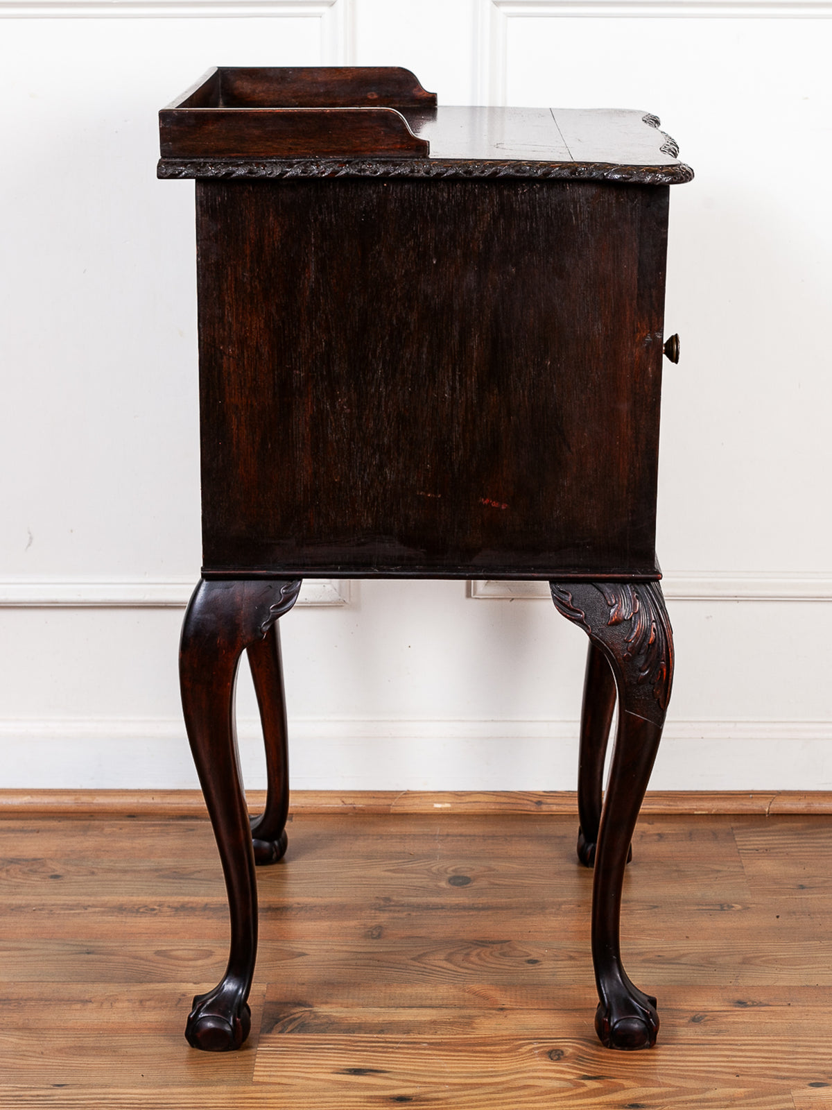 English Mahogany Chippendale Revival Nightstand