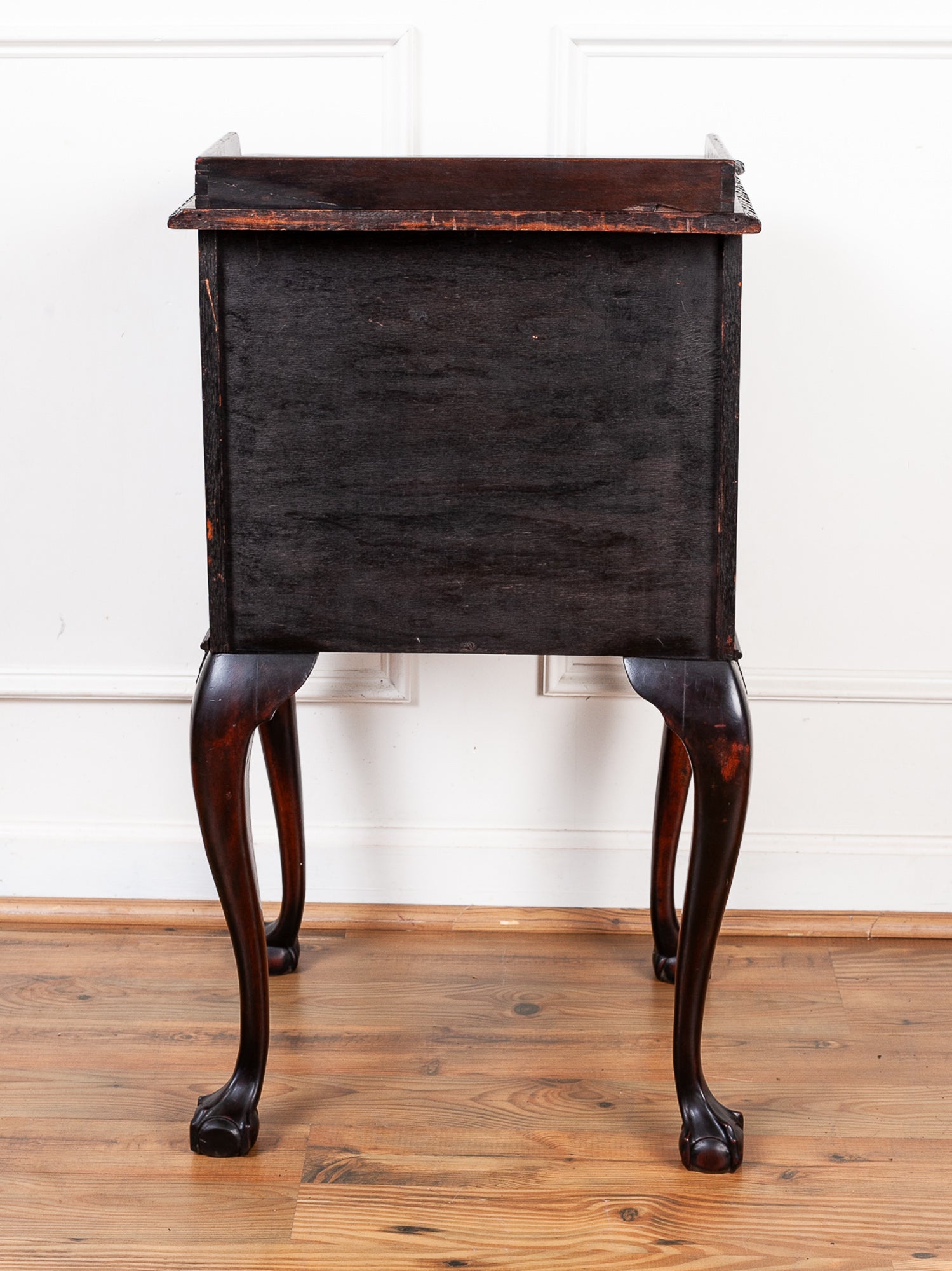 English Mahogany Chippendale Revival Nightstand