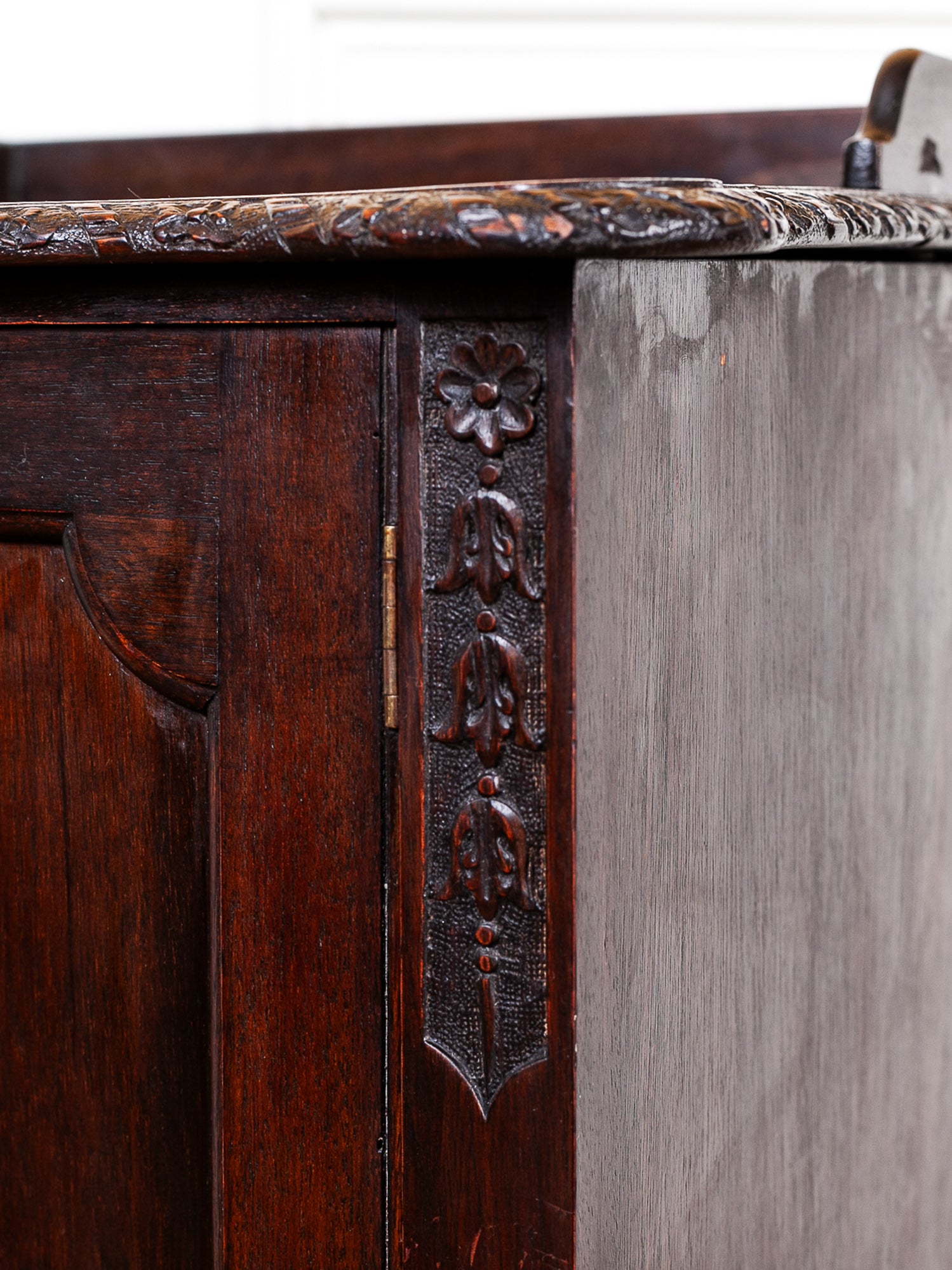 English Mahogany Chippendale Revival Nightstand