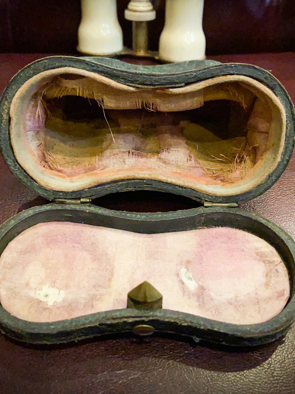 19th Century Brass & Bone Opera Glasses with Original Case