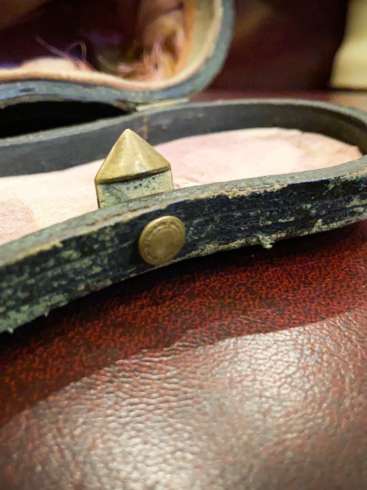 19th Century Brass & Bone Opera Glasses with Original Case