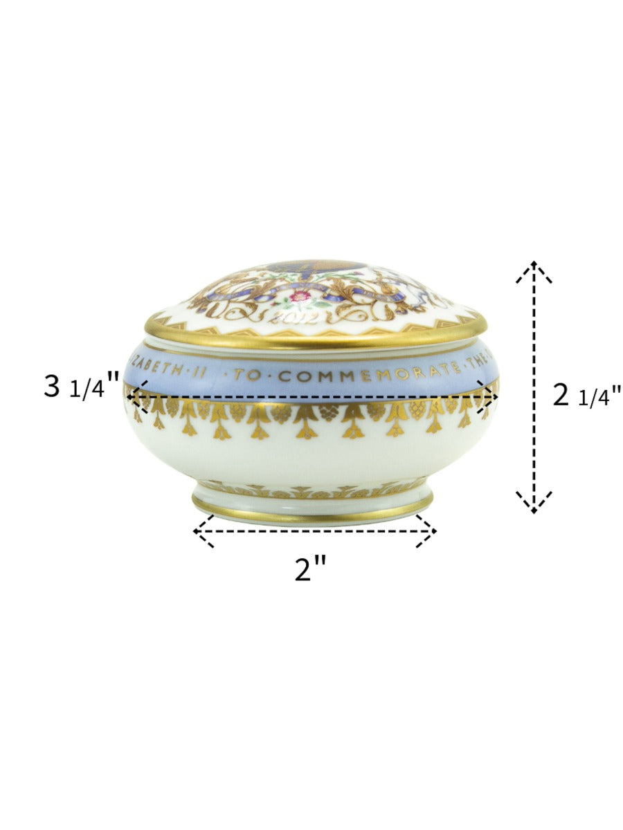 Royal Collection Diamond Jubilee Fine Bone China Trinket Box