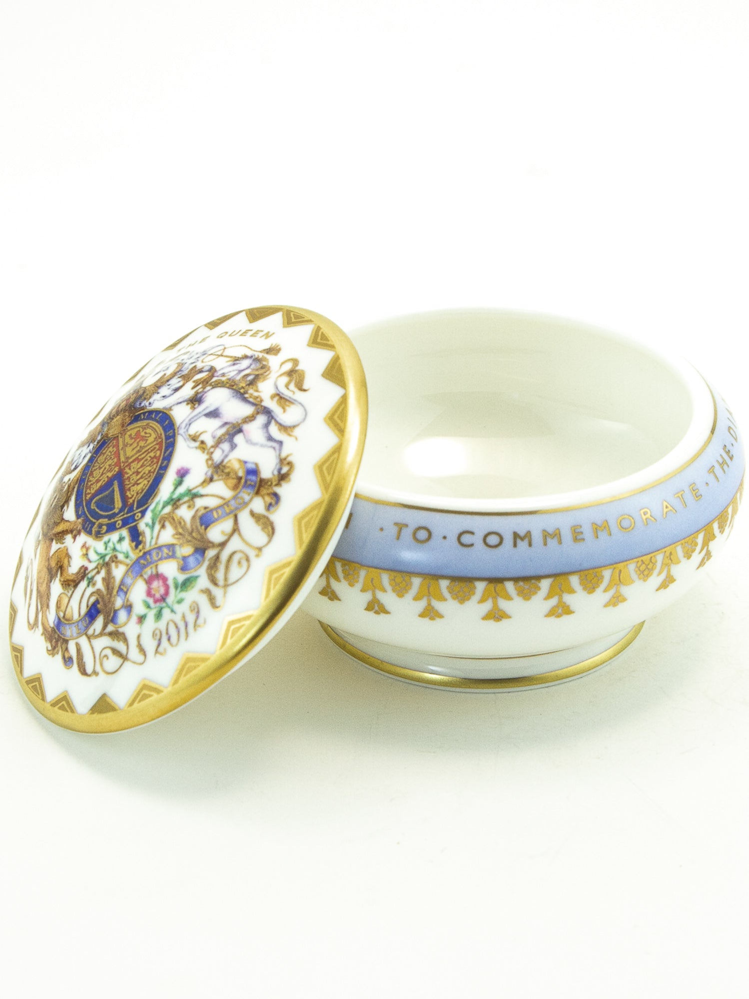 Royal Collection Diamond Jubilee Fine Bone China Trinket Box
