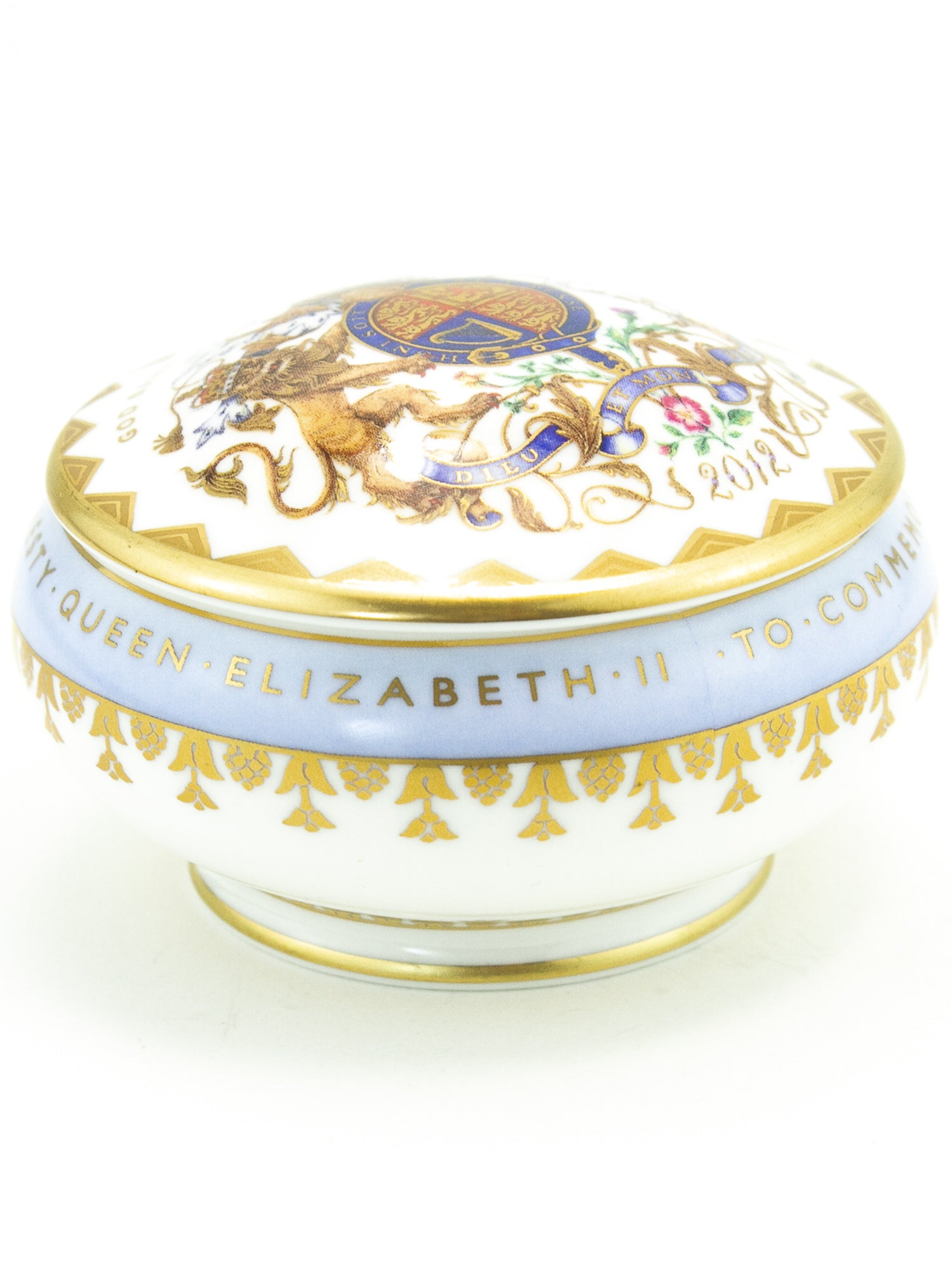 Royal Collection Diamond Jubilee Fine Bone China Trinket Box