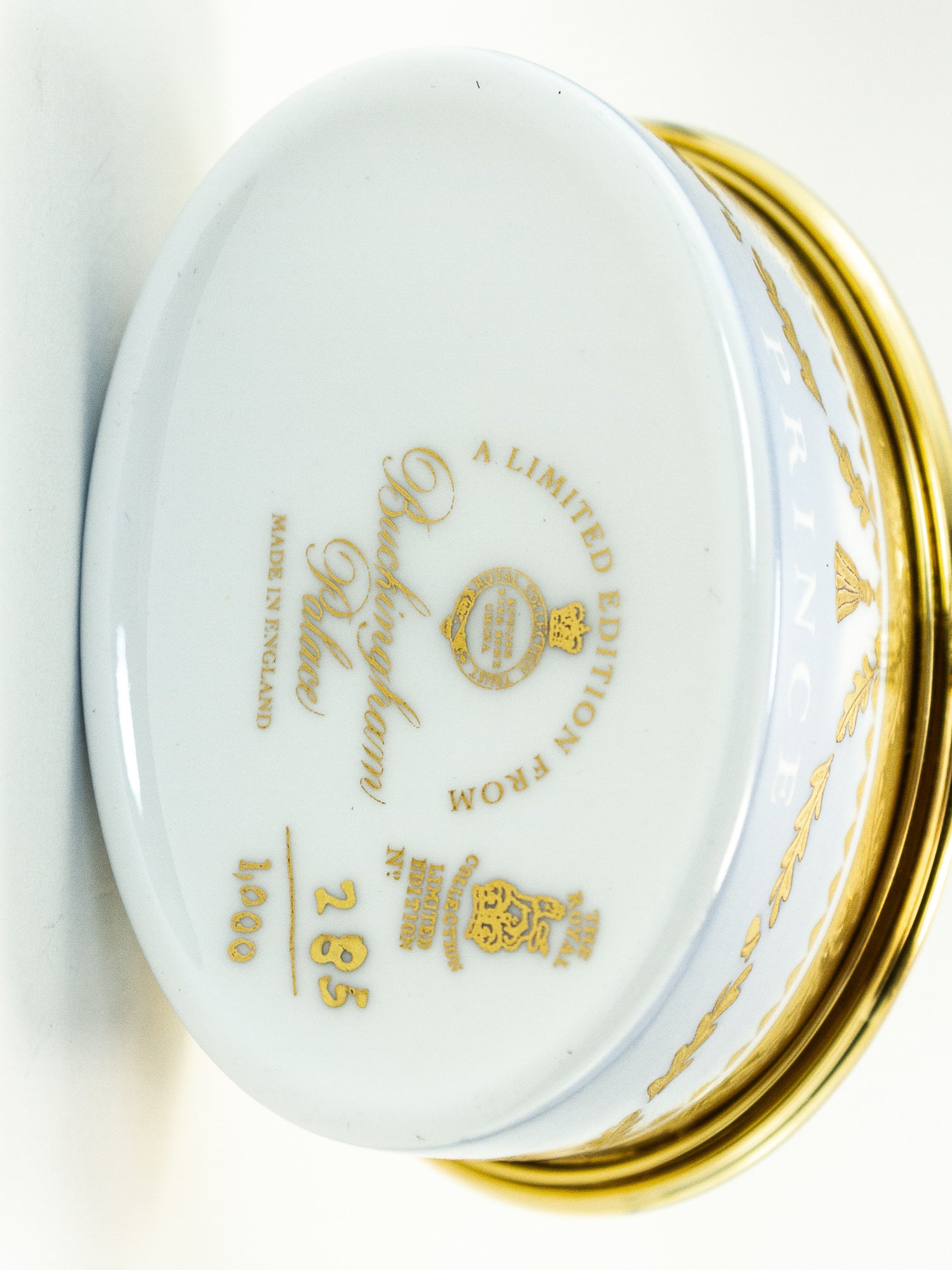 Royal Collection Trinket Box Commemorating the Birth of Prince George 2012 Limited Edition