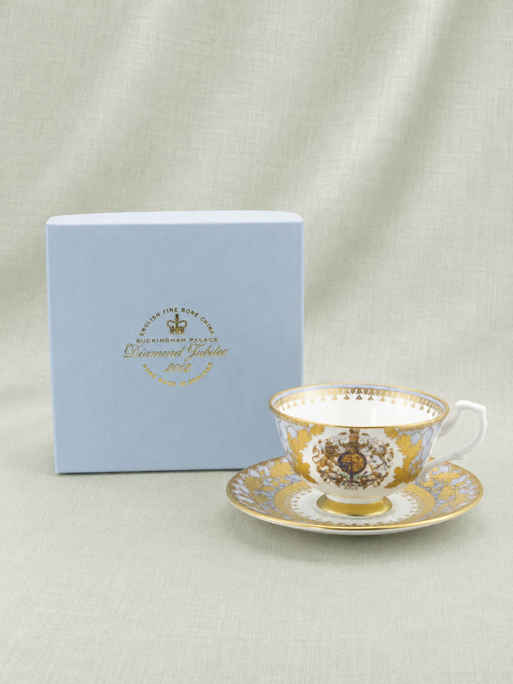 Royal Collection Queen Elizabeth II Diamond Jubilee Cup & Saucer