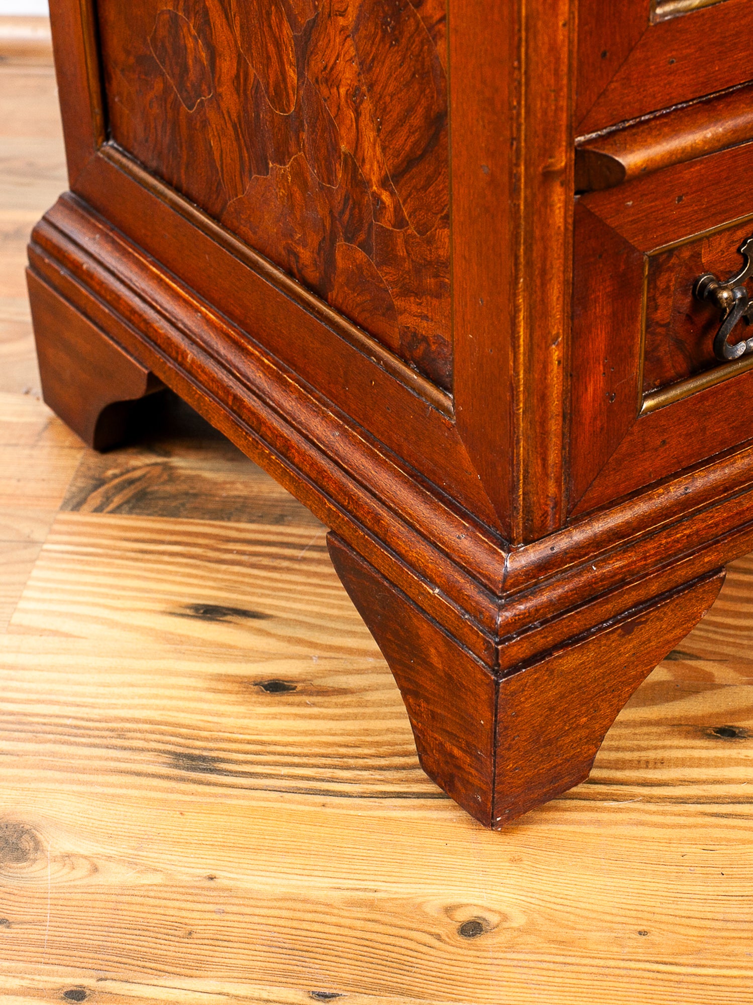 Italian Gentleman's Dresser with Secretary Desk and Mirror