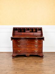 Early 19th Century American Chippendale Mahogany Slant-Front Desk, Dated 1804