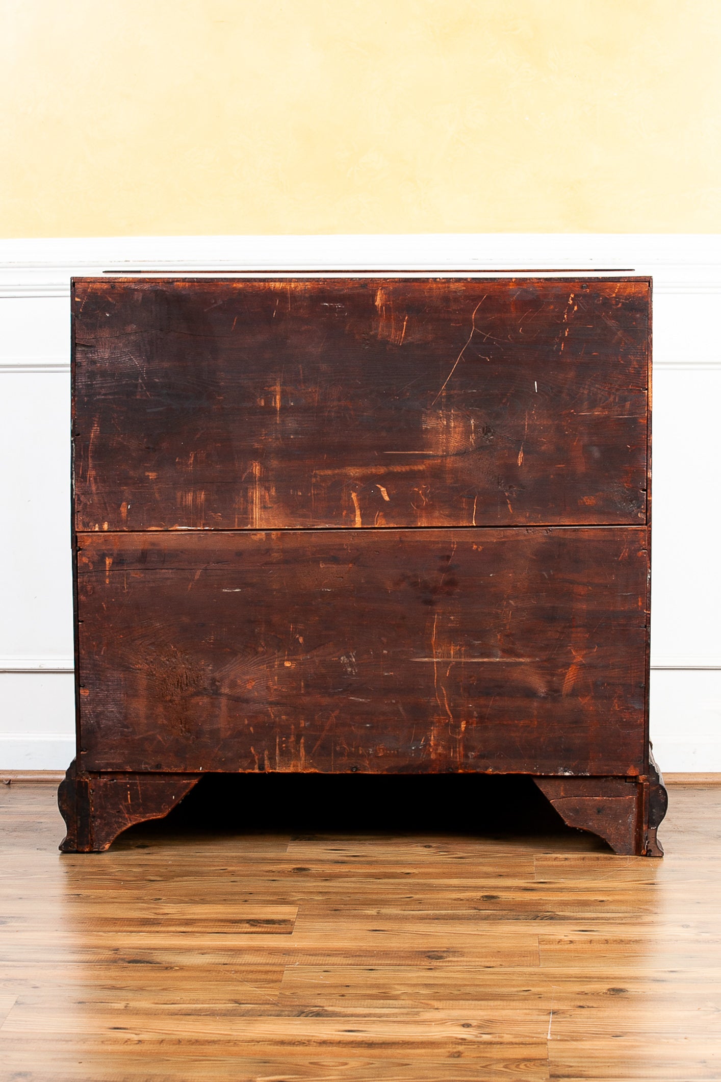 Early 19th Century American Chippendale Mahogany Slant-Front Desk, Dated 1804
