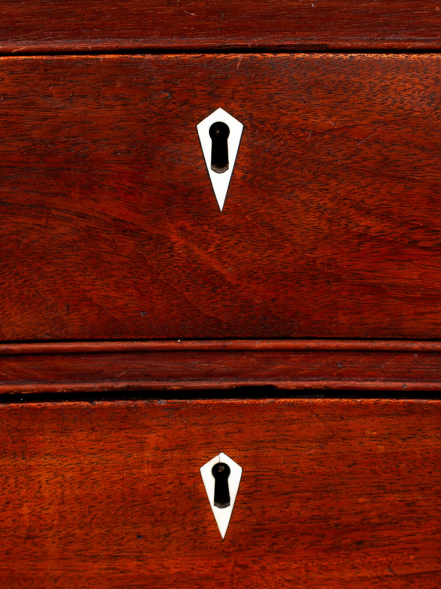 Early 19th Century American Chippendale Mahogany Slant-Front Desk, Dated 1804