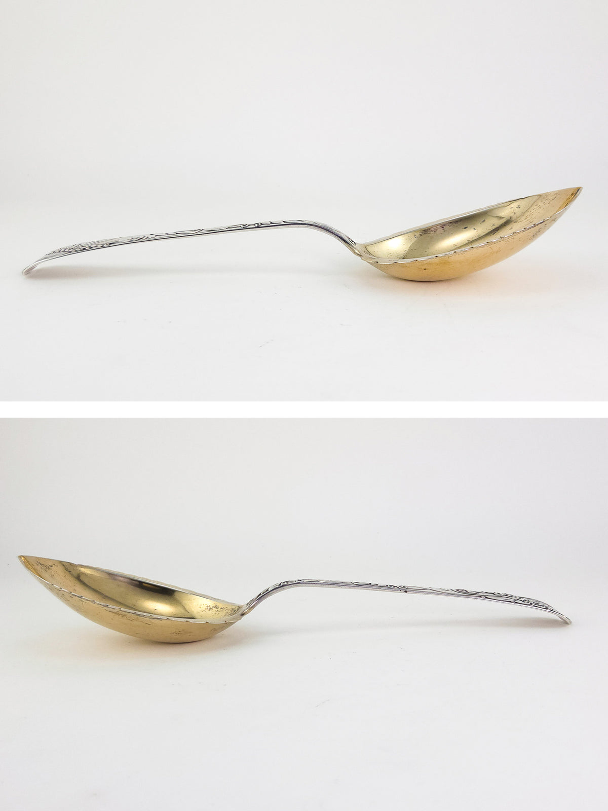 Davis & Galt Sterling Silver Gilt Serving Spoon, Circa 1888–1896