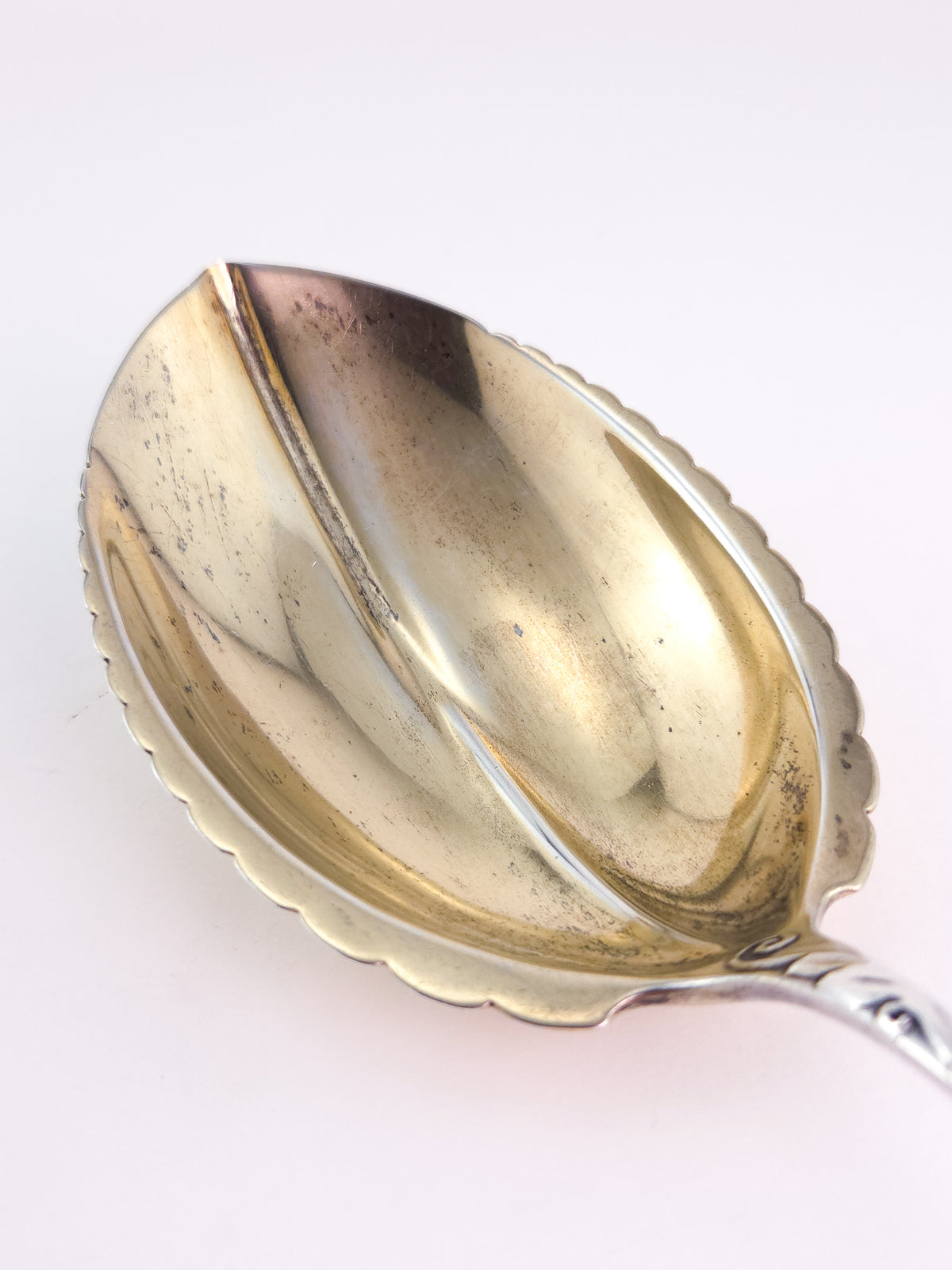 Davis & Galt Sterling Silver Gilt Serving Spoon, Circa 1888–1896