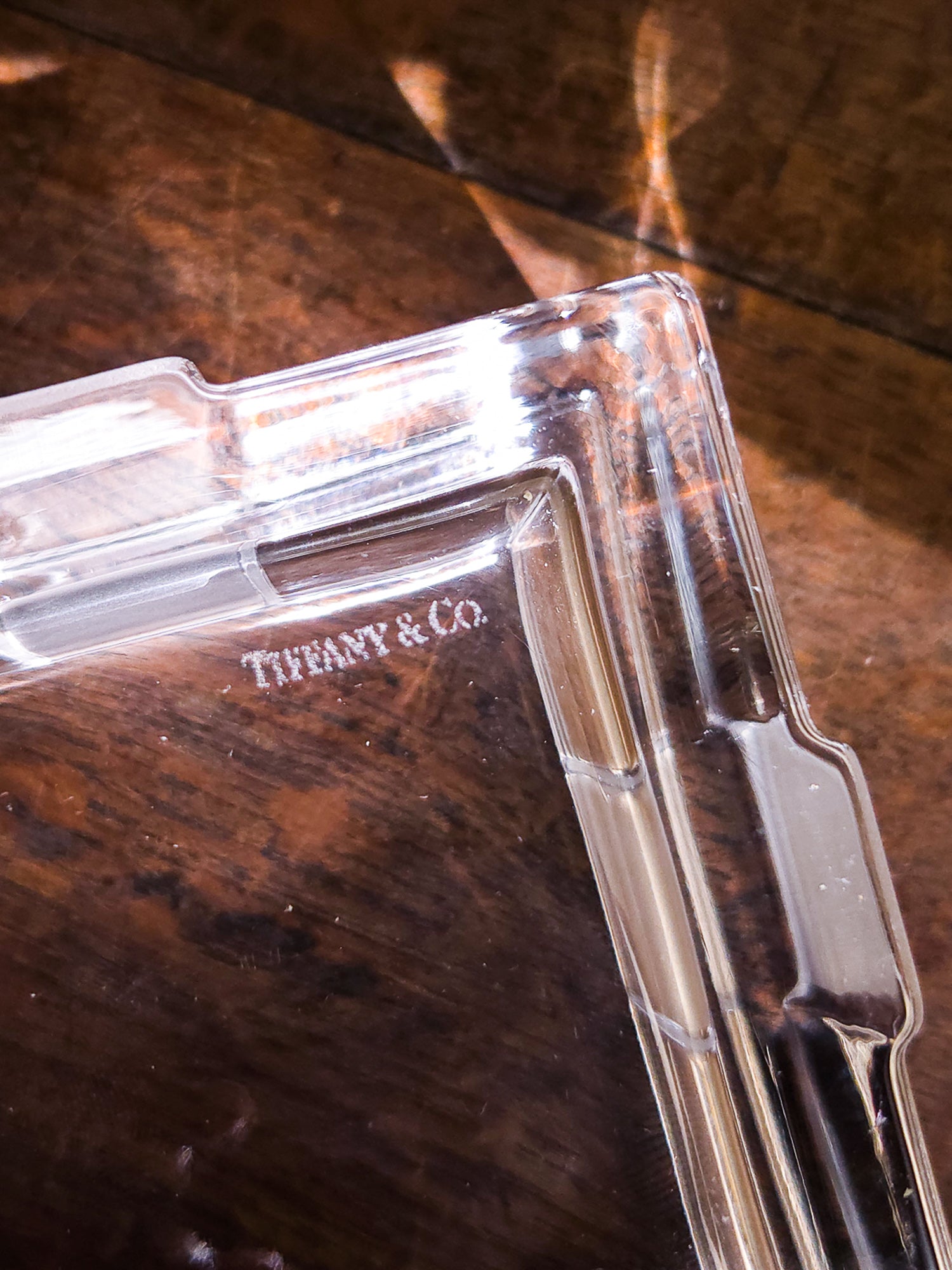 Vintage Tiffany Crystal Gift Design Trinket Box