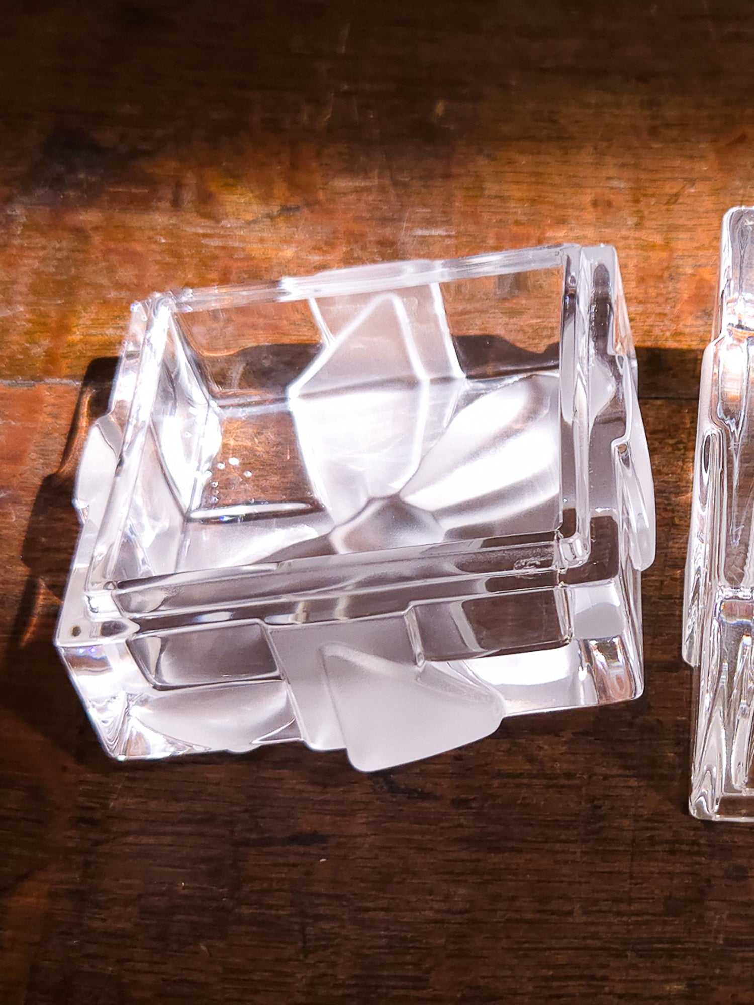 Vintage Tiffany Crystal Gift Design Trinket Box