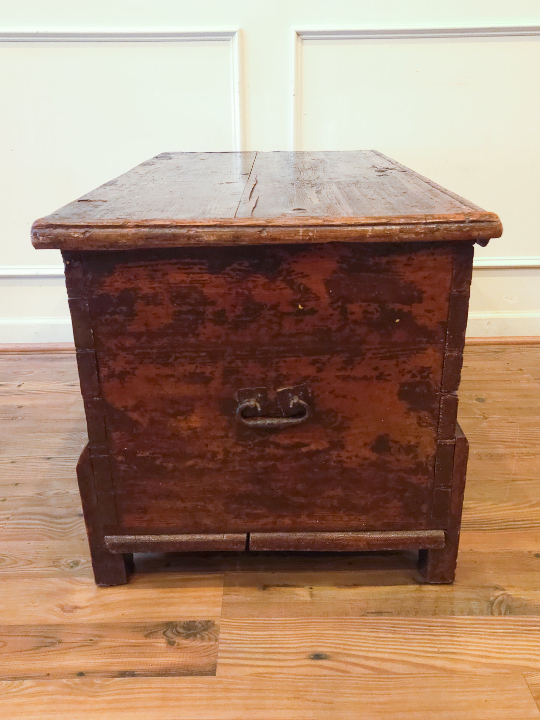 Antique 18th Century Continental Coffer Chest Trunk.