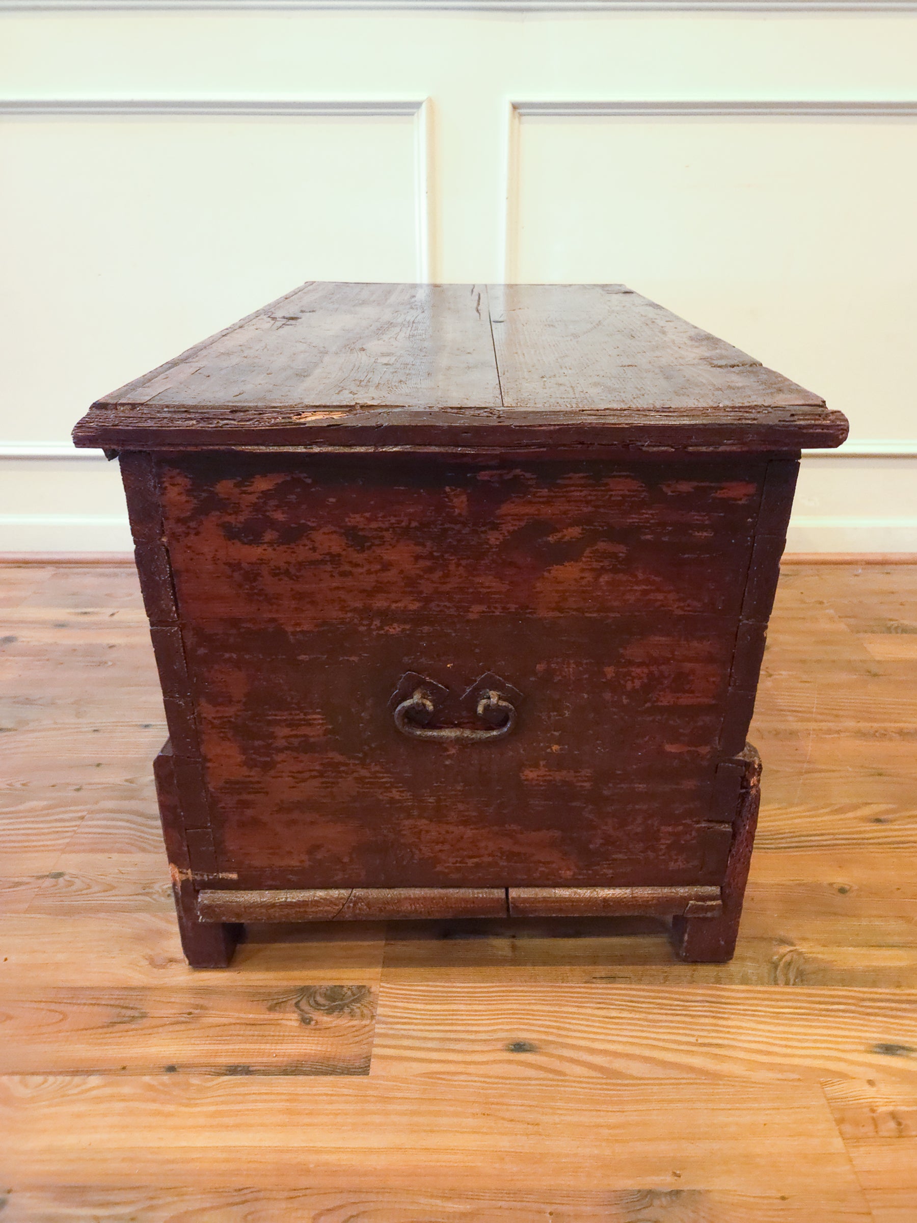 Antique 18th Century Continental Coffer Chest Trunk.