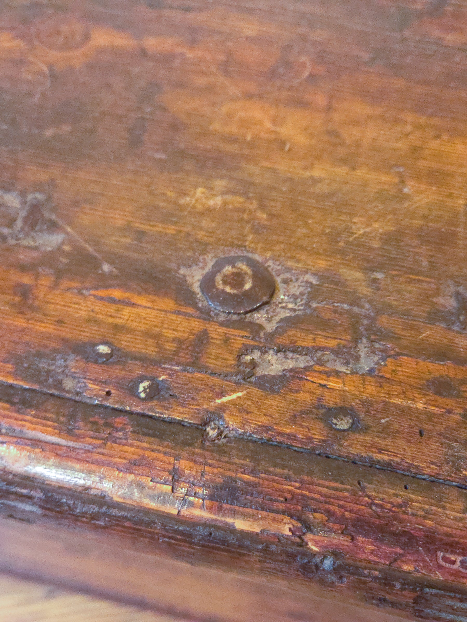 Antique 18th Century Continental Coffer Chest Trunk.