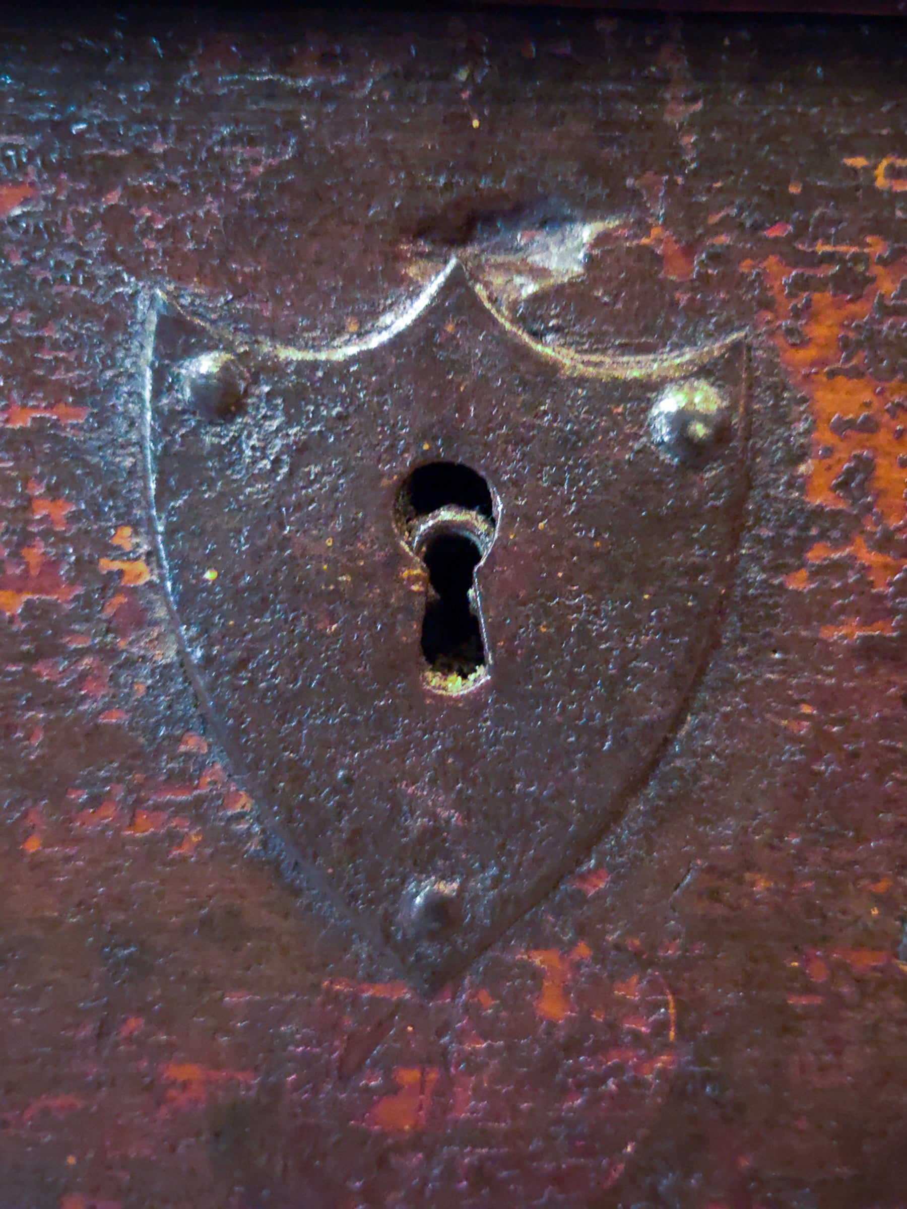 Antique 18th Century Continental Coffer Chest Trunk.